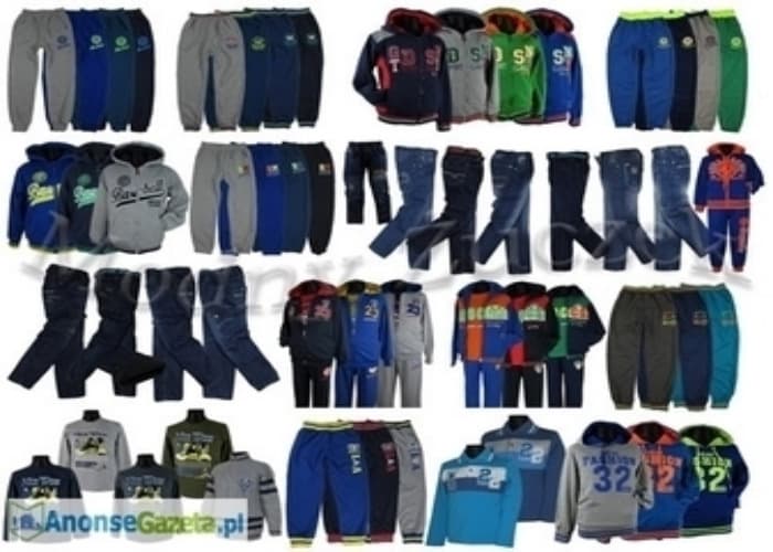 Sprzedam nową odzież sportową i jeansy dla dzieci i młodzieży