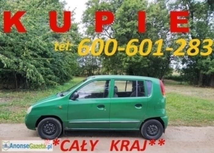 Kupię Hyundai ATOS w każdym stanie, Skup ATOS 24h 1.0