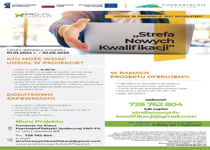 Podnieś kwalifikacje zawodowe poprzez szkolenia dla osób pracujacych