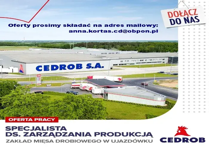 Specjalista ds. Zarządzania Produkcją - Ujazdówek