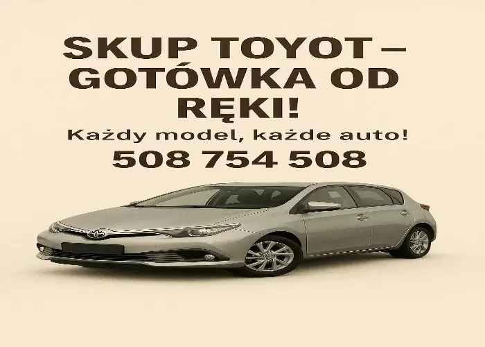 Kupimy Toyotę Odkup Toyot /Każdy model, każde auto!