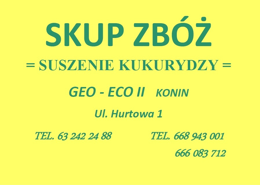 GEO-ECO II kupi zboża paszowe