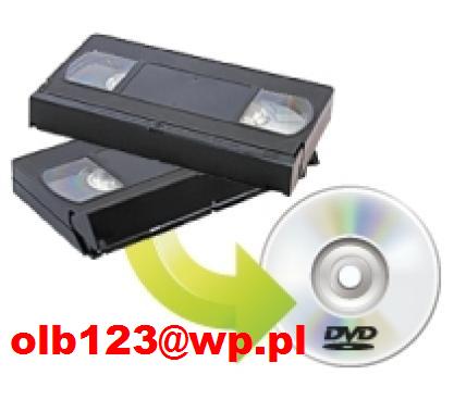 Przegrywanie kaset VHS na DVD/CD.