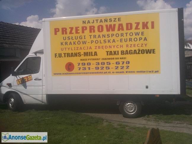 NAJTAŃSZE PRZEPROWADZKI W KRAKOWIE