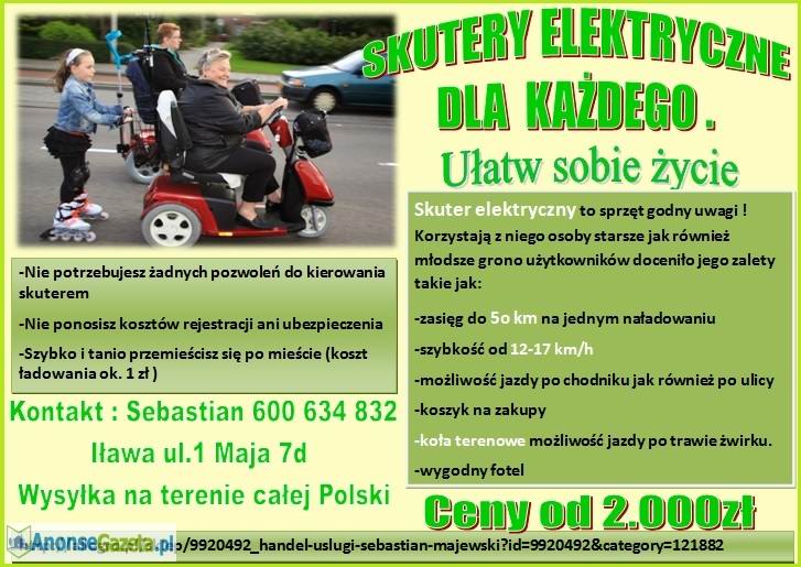 skuter elektryczny dla seniora