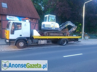 Transport wózków widłowych maszyn koparek Poznan