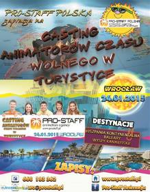 Casting Pro-Staff na Animatora turystycznego w Hiszpanii 2015 