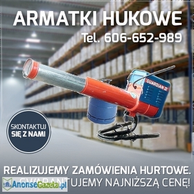 Armatki hukowe sklep. Hurtownia armatek hukowych. Działka hukowe. Armatka hukowa Guardian.