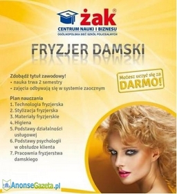 Fryzjer damski-zaocznie!