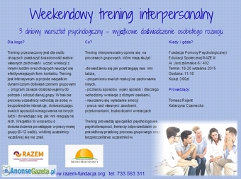 Weekendowy trening interpersonalny