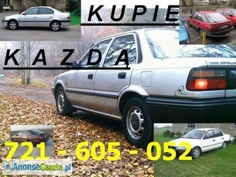 Skup Toyot Corolla Carina Avensis Dyna Picnic Hilux KUPIE TOYOTE