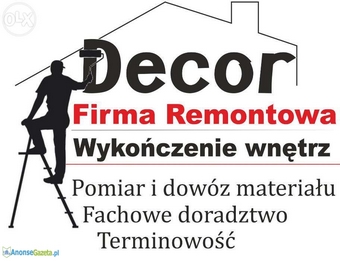 Kompleksowe prace remontowo-budowlane Decor Poznań