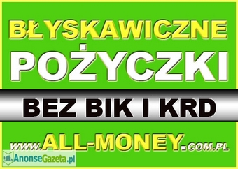 Błyskawiczne pożyczki bez BIK i KRD. Na dowód!