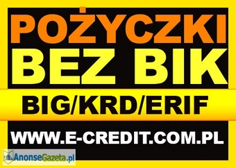 Chwilówki bez BIK. Kredyty bez BIK. Konsolidacje bez BIK.