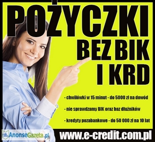 Pożyczki bez BIK i KRD. 50 000zł pozabankowo. Chwilówki. NOWOŚĆ!!!