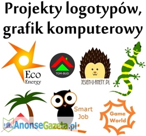 Projekty logotypów, grafik komputerowy