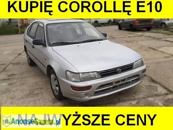 Kupię TOYOTA COROLLA E10 diesel, benzyna 