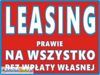 LEASING 100% dla firm i spółek! Sprawdź =>