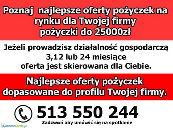 Pożyczka na każdą okazję!!!