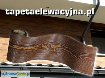 tapeta elewacyjna - elastyczna imitacja drewna na elewację