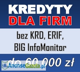 Kredyty dla FIRM bez KRD, ERIF, BIG InfoMonitor – 60 000 zł