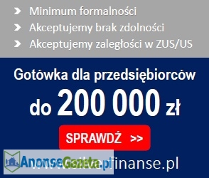 Gotówka dla przedsiębiorcy! Na dowolny cel! Cała Polska!