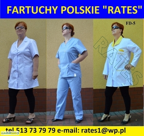 Fartuchy robocze i medyczne sprzedam.RATES Producent