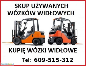 Kupię każdy wózek widłowy oraz ładowarkę małą lub dużą