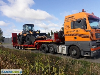 TRANSPORT KOPAREK, ZWYŻEK, WALCÓW, PODNOŚNIKÓW i in. - DO 24 ton Poznan