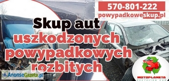 Skup aut uszkodzonych , skup samochodów powypadkowych, samochodów rozbitych Najlepsze ceny 