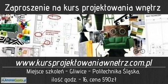 Kurs Projektowania Wnętrz 590ZŁ Śląsk, Śląskie, na Śląsku