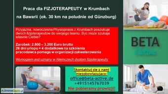 Fizjoterapeuta – praca w Krumbach na Bawarii