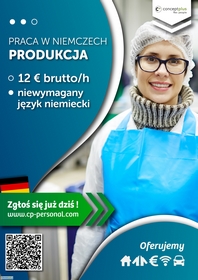 Pracownik produkcji (k/m) – bez znajomości języka – Niemcy