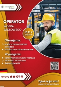 Operator wózka widłowego wysokiego składu (k/m)