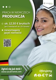 Pracownik produkcji (k/m) bez znajomości języka niemieckiego