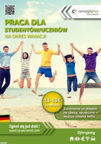 Praca dla studentów/uczniów na okres wakacji - mile widziane grupy, pary!