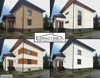 Projekt elewacji, wizualizacje 2D/3D, projekty elewacja domu