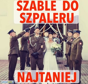 Szable do ślubu, szable do szpaleru, wynajem szabli, temblaki biało-czerwone, NAJTANIEJ