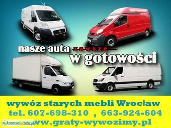 Wywóz wersalek,meblościanek,starych mebli Wrocław