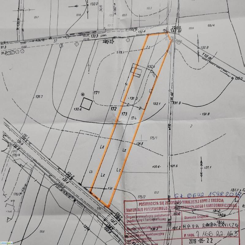 Działka 3500m2 wieś Widok gmina Chynów