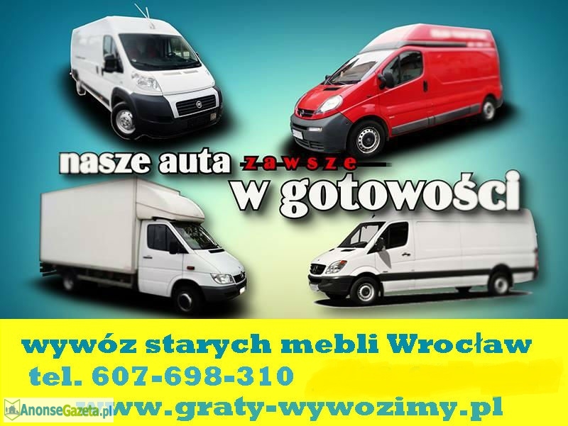 utylizacja,wywóz starych mebli Wrocław,opróżnianie mieszkań,piwnic