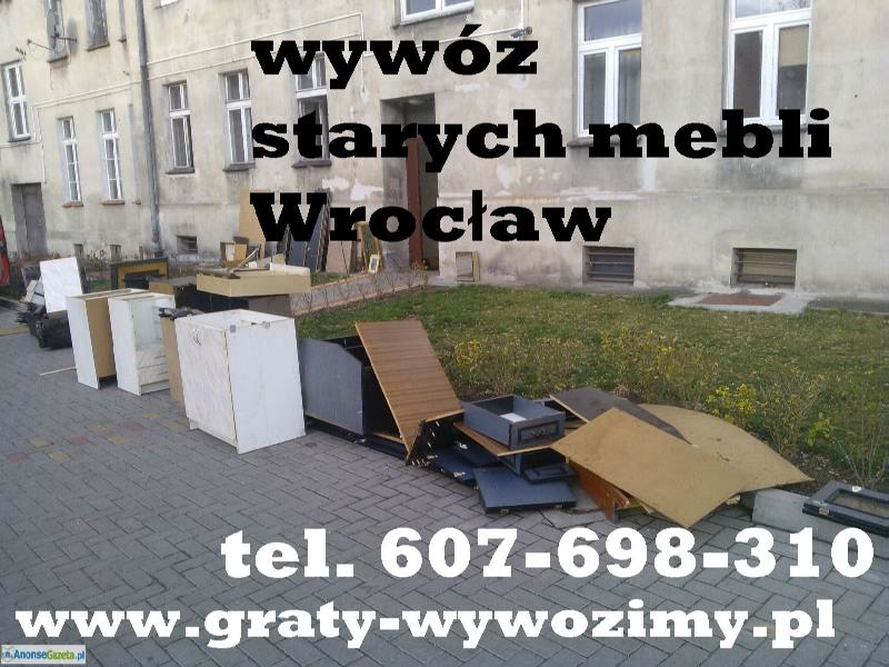 Utylizacja,wywóz starych mebli Wrocław.Opróżnianie mieszkań,piwnic.