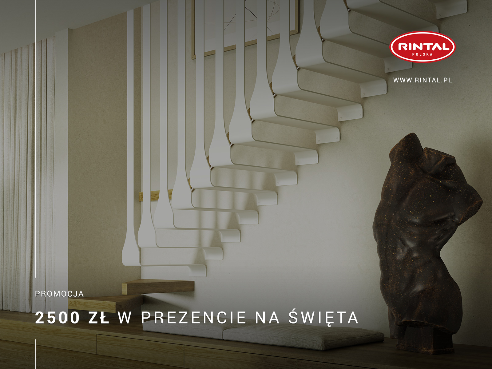 SCHODY RINTAL – PROMOCJA GRUDNIOWA - do 2500 ZŁ W PREZENCIE NA ŚWIĘTA