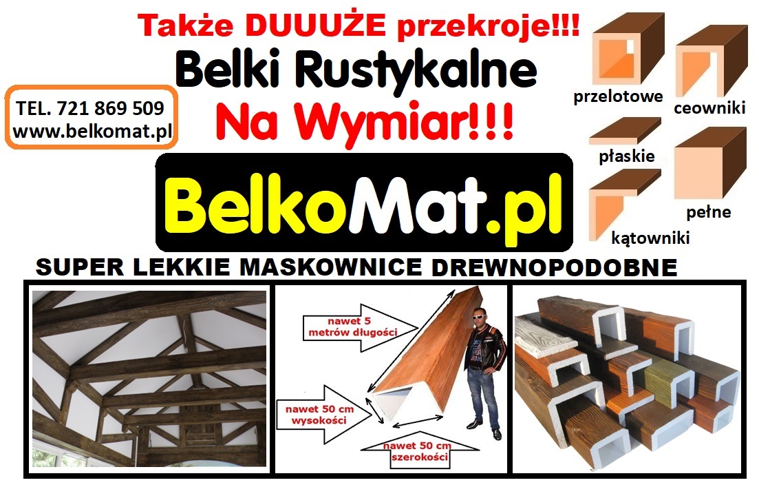 BelkoMat belki rustyklane Na wymiar imitacja drewna 3d