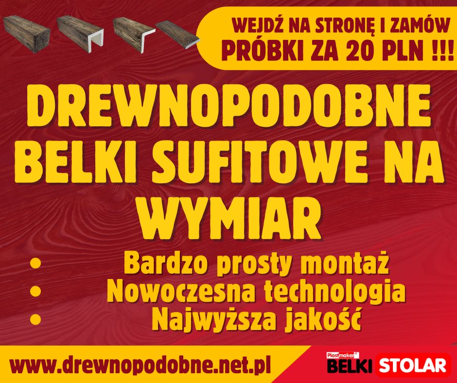 Drewnopodobne belki i deski na wymiar - PRÓBKI JEDYNE 20 PLN