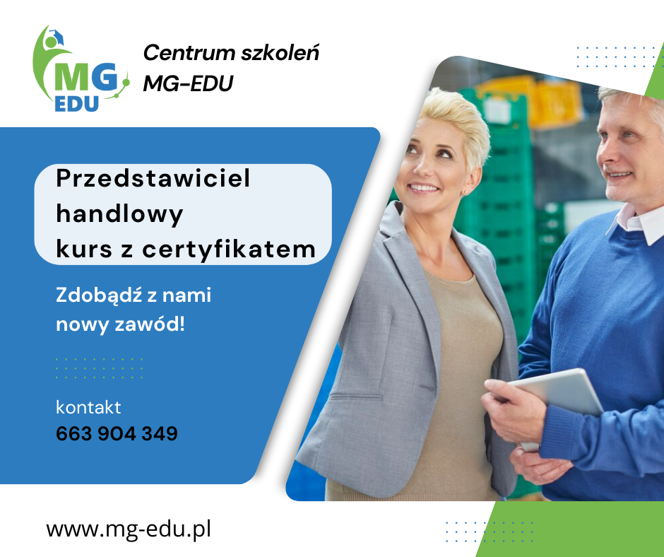 Przedstawiciel handlowy  - kurs z certyfikatem