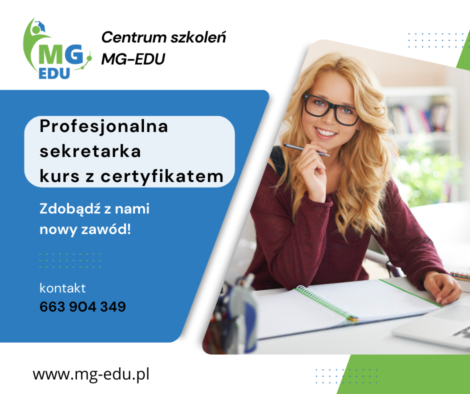 Profesjonalna sekretarka - kurs z certyfikatem