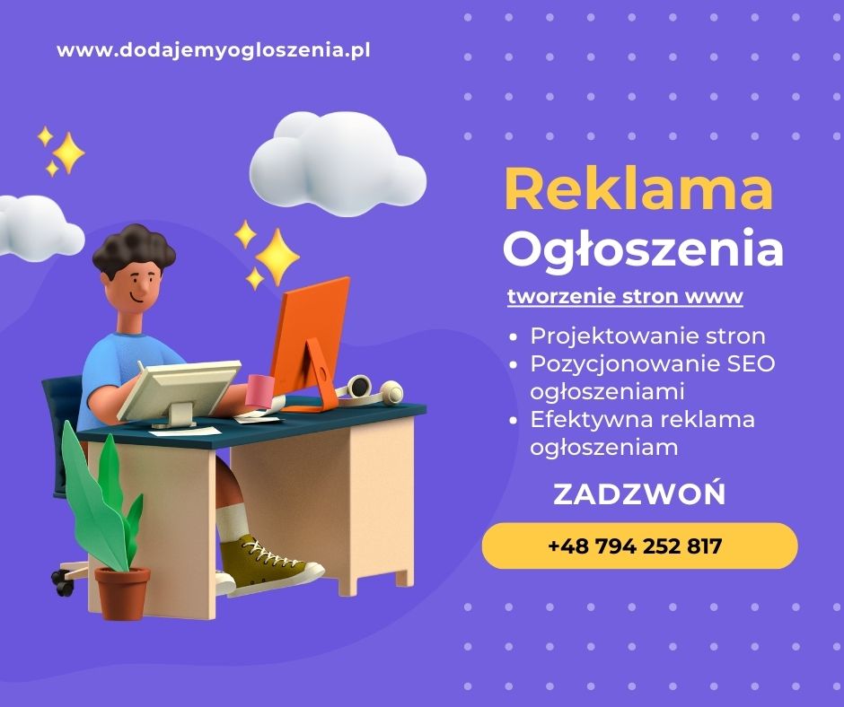 Reklama strony www, Projekty Stron www, Pozycjonowanie ogłoszeniami