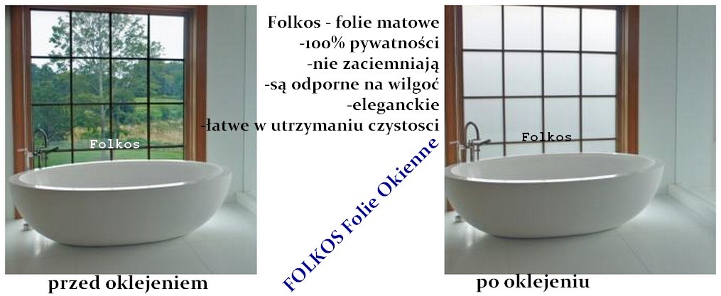 Folie matowe Marki -Oklejanie szyb folią mleczną , folia mrożoną Marki i okolice Folkos