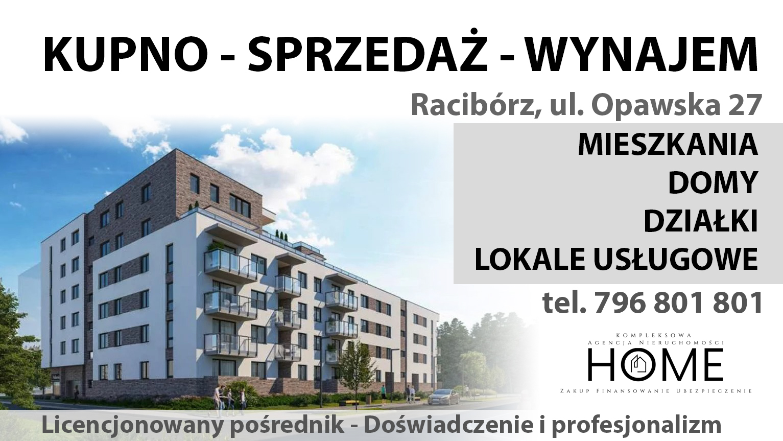 Kompleksowa Agencja Nieruchomości HOME – Racibórz